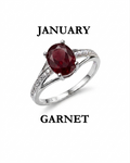Birthstone Rings Silver 925