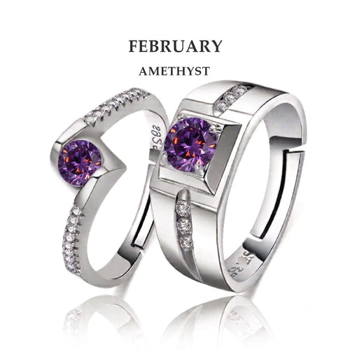 ANNIVERSARY MONTH GEMSTONE RINGS S-925 (PAWNABLE)