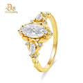 Marquise Moissanite 925 Ring      ( Buy 1 Get 1 Free )