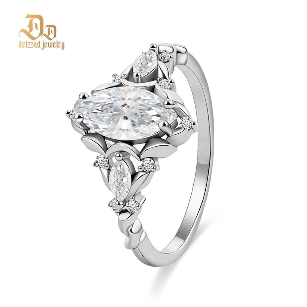 Marquise Moissanite 925 Ring      ( Buy 1 Get 1 Free )